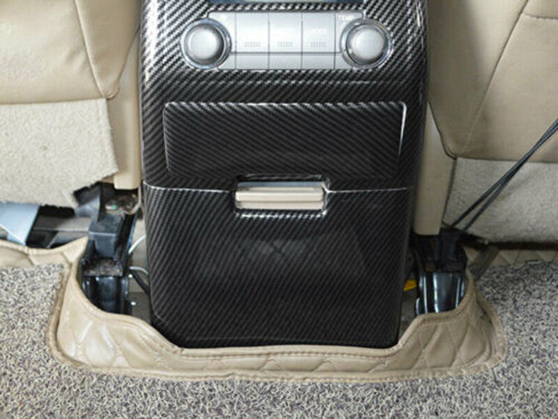 for Toyota Highlander 2008-13 Carbon Fiber Rear Air Outlet Anti-Kick Panel Trim