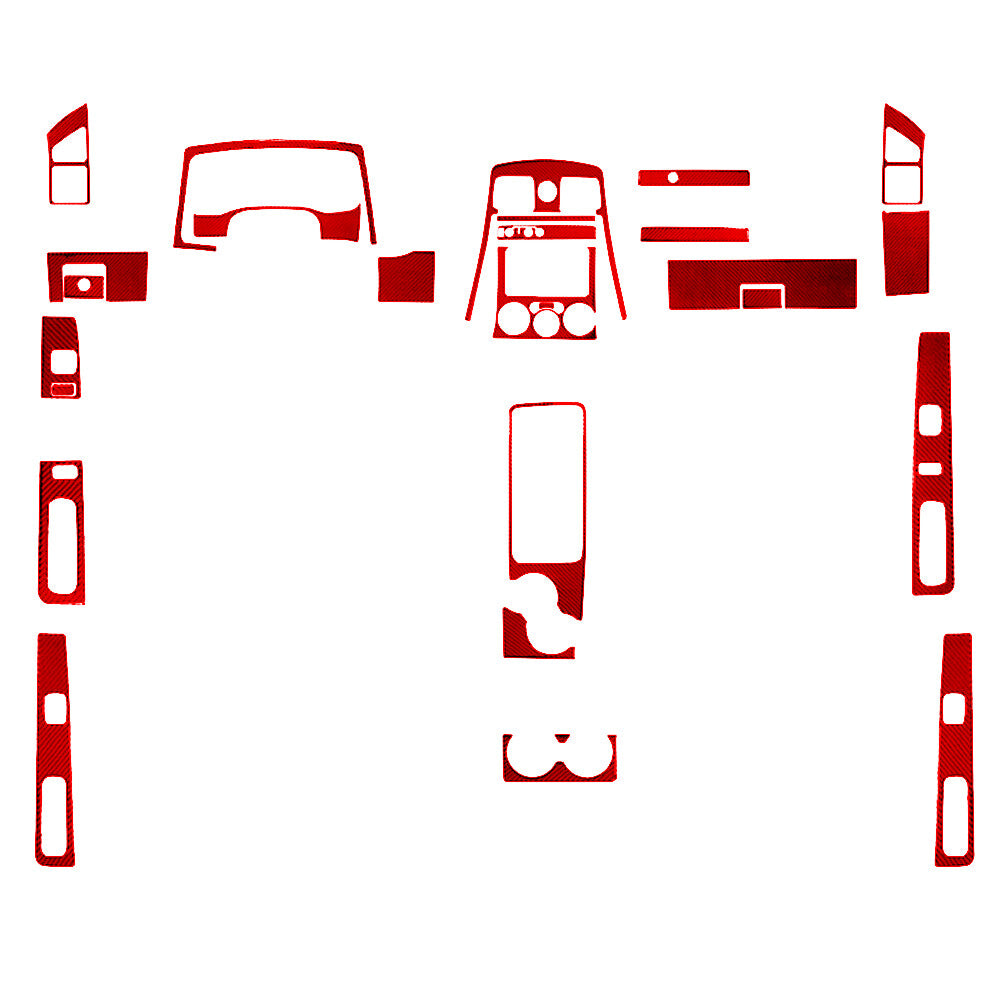 27X Red Carbon Fiber 4Door Dash Cover Trim Kit For Colorado 2004-12/ for Canyon 05-12