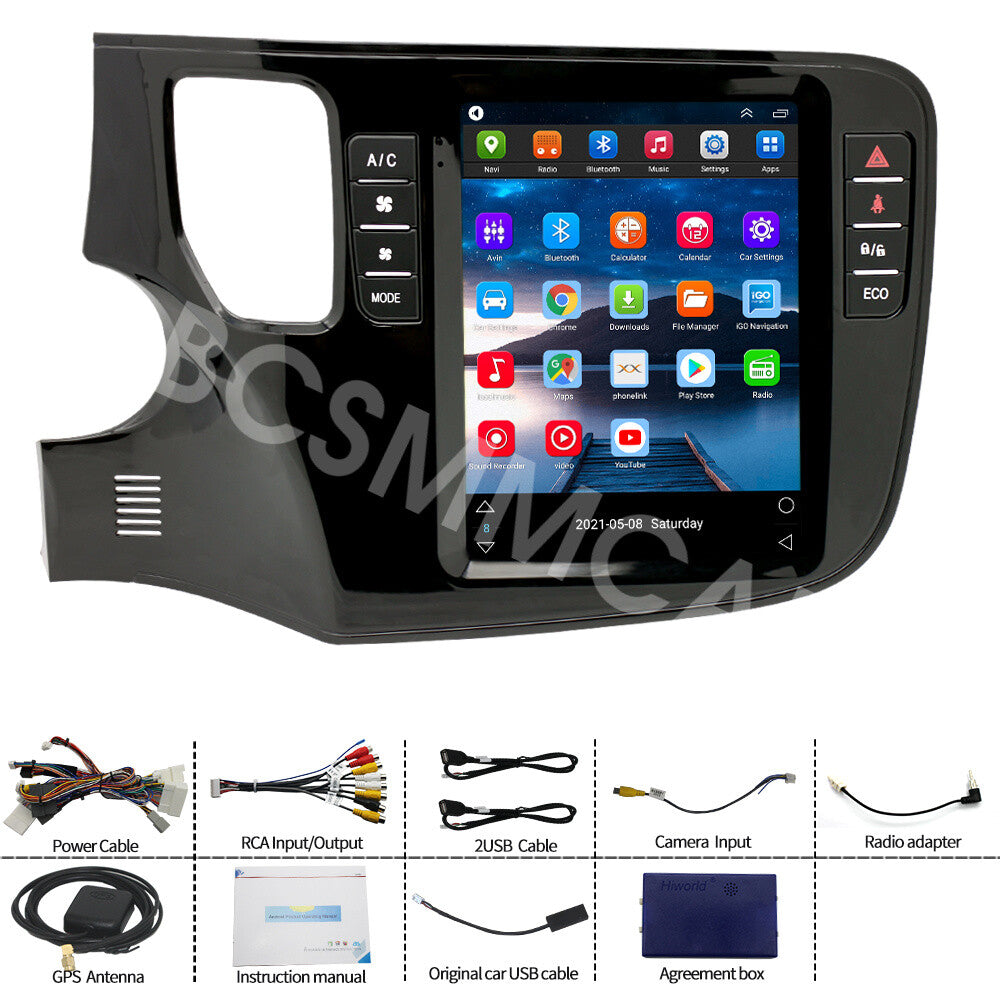 Android 14 Car Stereo Radio GPS WIFI Fit for Mitsubishi for Outlander 3 2013-2020