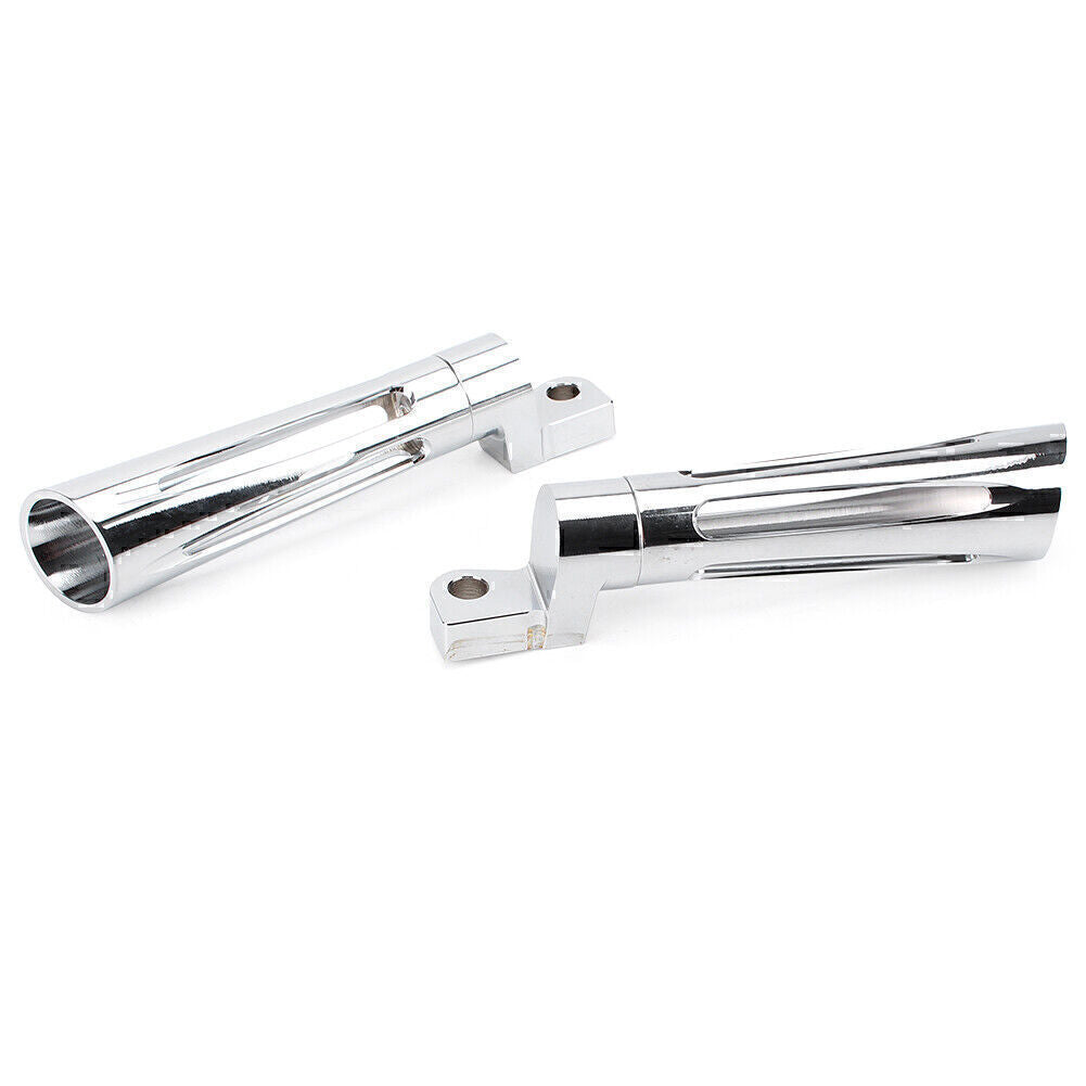 Chrome CNC Front Footpeg Footrest for Harley Dyna FXSB FXCW FXS Sportster XL1200