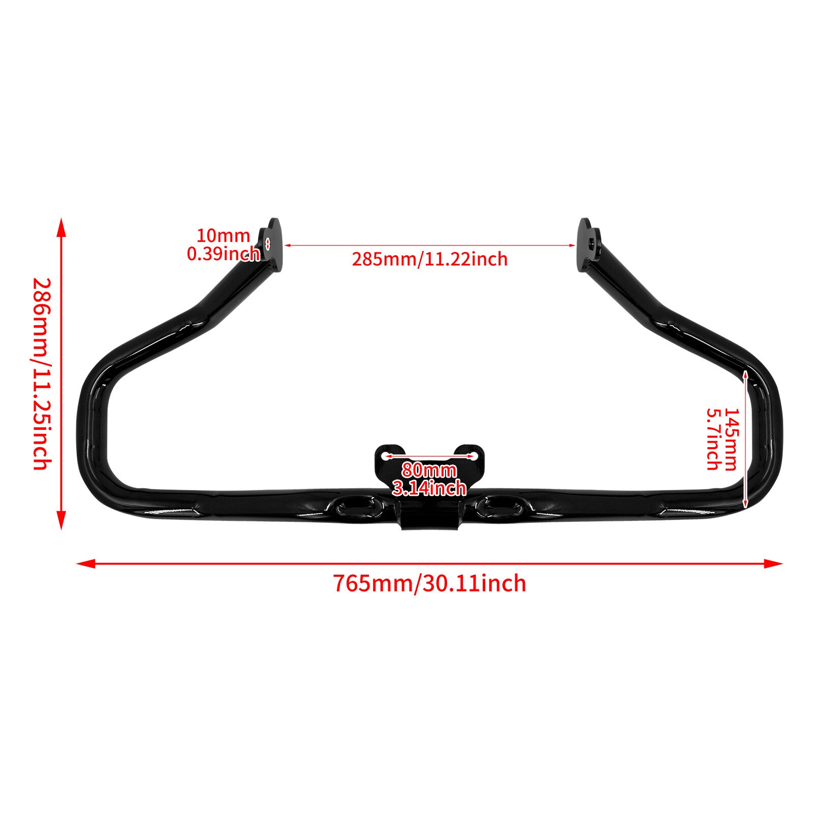 Chopped Engine Guard Highway Crash Bar for Harley Road King Electra Glide 14-23
