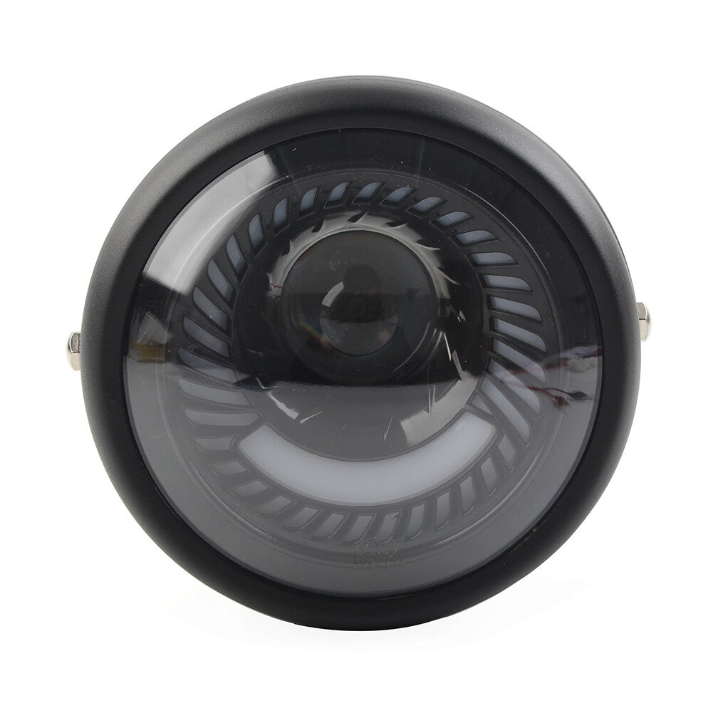 5-3/4 Switchback Amber White LED Halo DRL Turn Signal Angel Eye Headlight