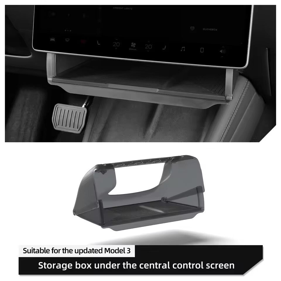for Tesla Model 3 Highland 2024 Storage Box Organizer Under The Central Screen