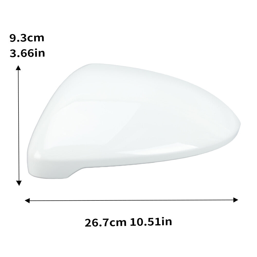 2¡Á F¨¹r for VW for Golf Mk7 Mk7.5 GTI 13-18 Au?enspiegel Spiegelkappen Geh?use Wei? L+R