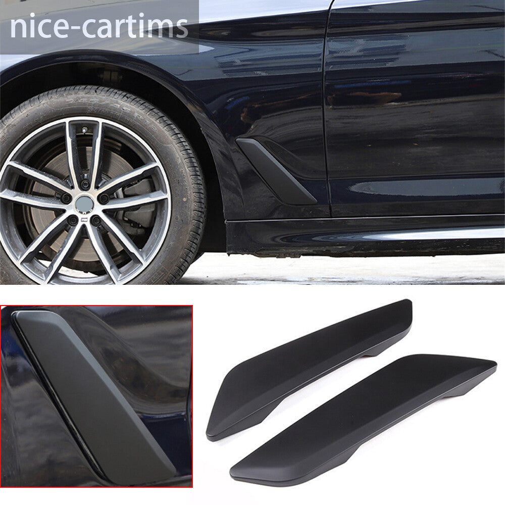 for BMW 5 Series G30 2018-2023 Matte Black ABS Side Fender Air Vent Outlet Cover