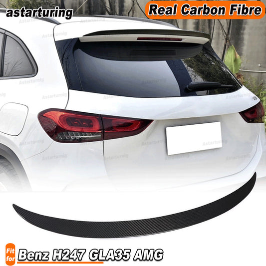 for Mercedes-Benz GLA Class H247 GLA35 REAL CARBON Rear Trunk Spoiler Wing