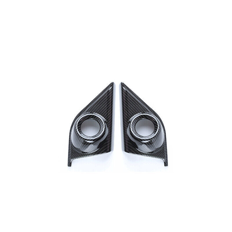 for Honda CRV CR-V 17-2022 Carbon Fiber 2P A Pillar Triangle Speaker Cover Trim