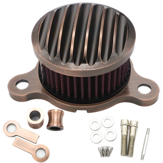 Ribbed Air Cleaner Kit Intake Filter for Harley Davidson Sportster XL883 1200