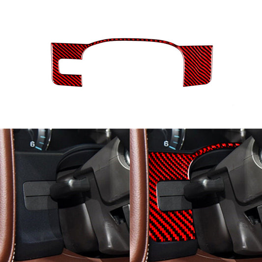 Red Carbon Fiber Below Speedometer Surround Trim For Silverado for GMC for SIERRA 14-18