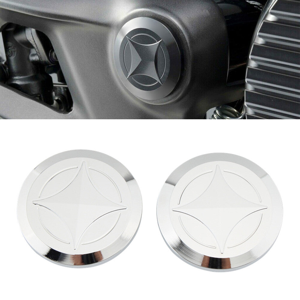 Aluminum Frame Hole Plug Cap Cover for Honda GB350 NC59 CB350 2021-22 Silver