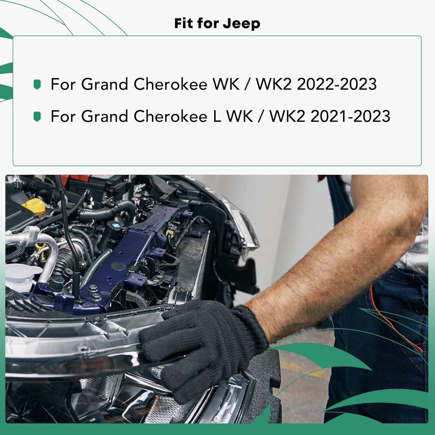 Front Radiator Support Assembly fits for Jeep WK WK2 Grand Cherokee L 2021 2022-2023