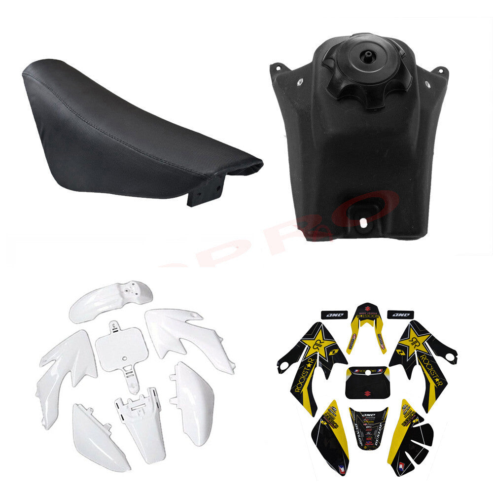 Plastics Decal Fuel Tank for Seat for Honda CRF50 XR50 Dirt Bike 110cc 125cc Atomik
