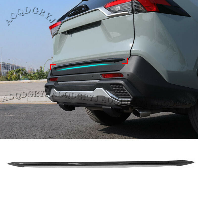 Glossy Black Rear Door Trunk Tailgate Lower Part Strip for TOYOTA RAV4 2019-2023