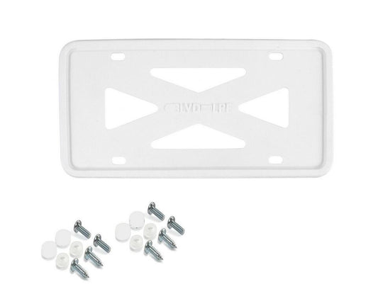 Car license plate frame cover cap, trunk white silicone, suitable for Toyota