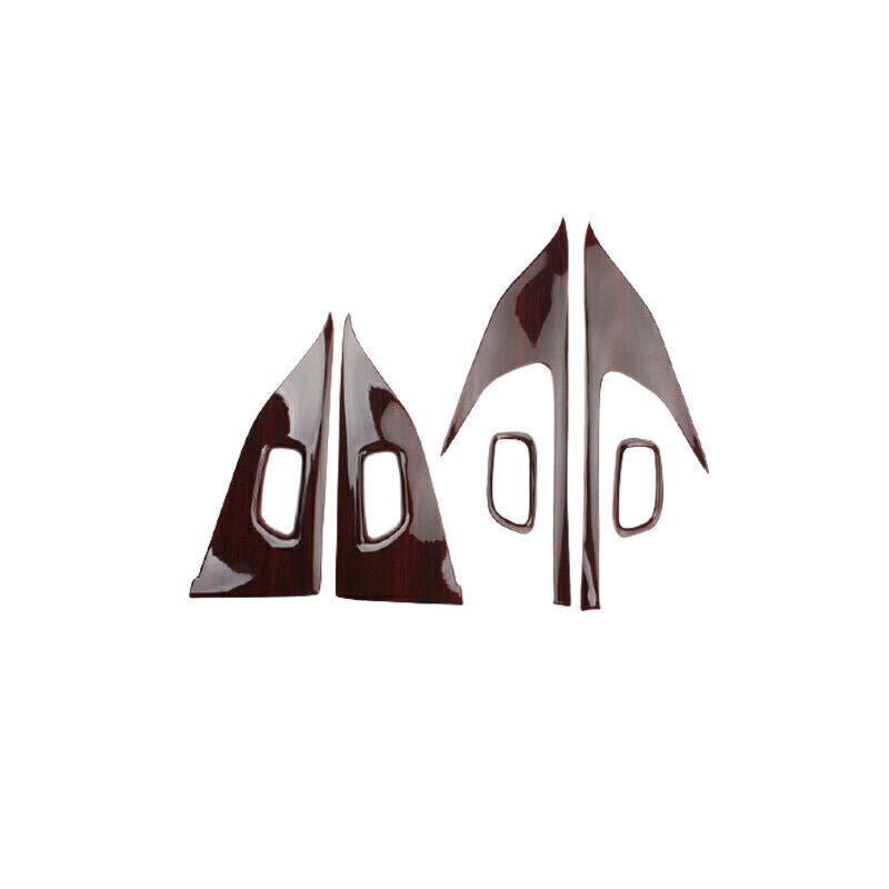 6X Inner Door Panel Molding Cover Trim for Nissan Murano 2015-24 Red Wood Grain