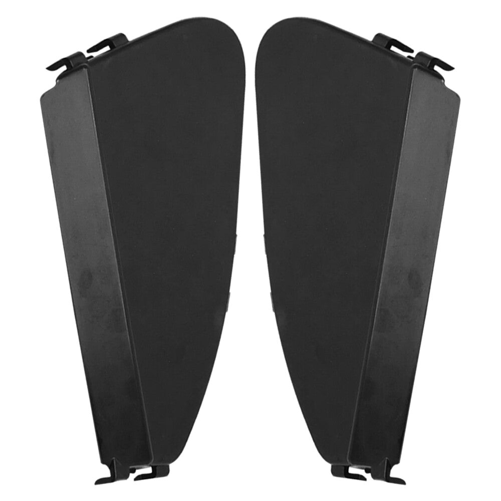 Pair Front Bumper Center Lower Grille Covers Black Plastic For X1 F48 LeftRight
