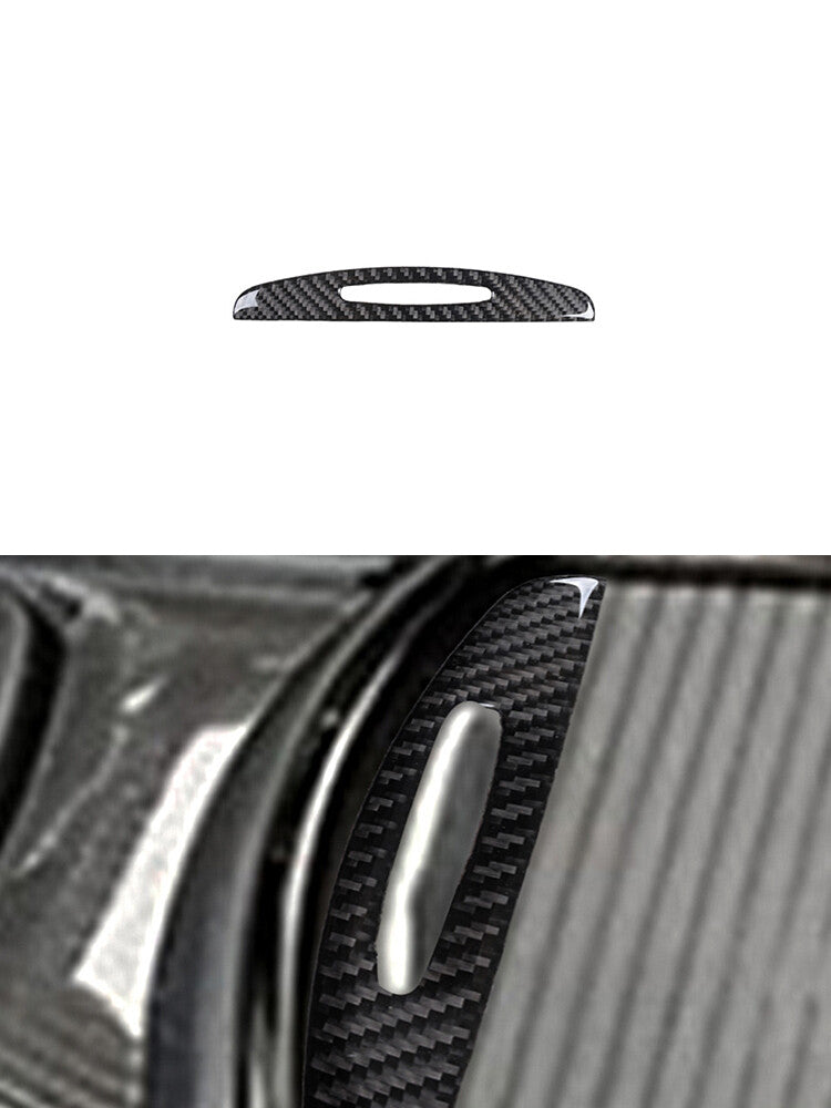 Central Control Cup Holder Trim Cover Carbon Fiber for Chrysler 300 2015-2017