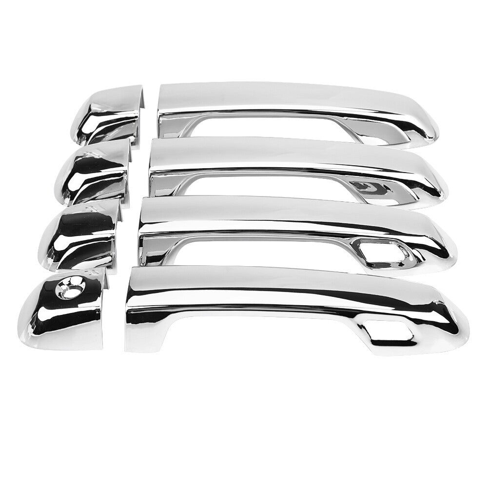 Hot 8pcs Car Chromium Electroplating Door Handle Cover Trim Parts For Land