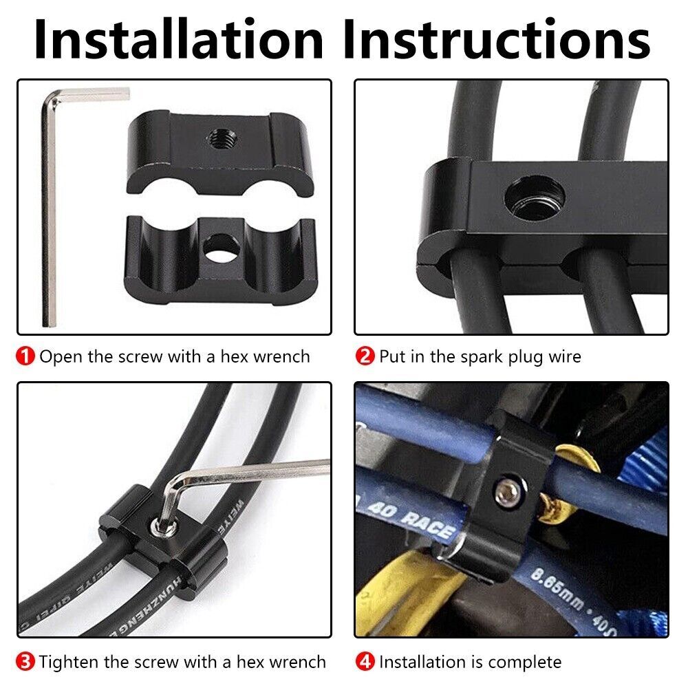 Aluminum Spark Plug Wire Separators Divider Electrical Screen Wire Separators