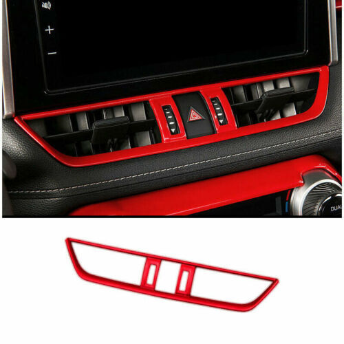 for Toyota RAV4 2019-2023 Red Inner Central Console Air Outlet Vent Frame Trim
