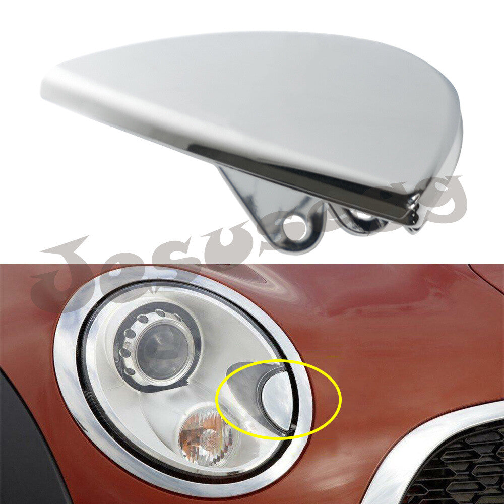 Right Headlight Washer Flap Trim Chrome For2007-2008 for Mini Cooper Hatchback Wagon