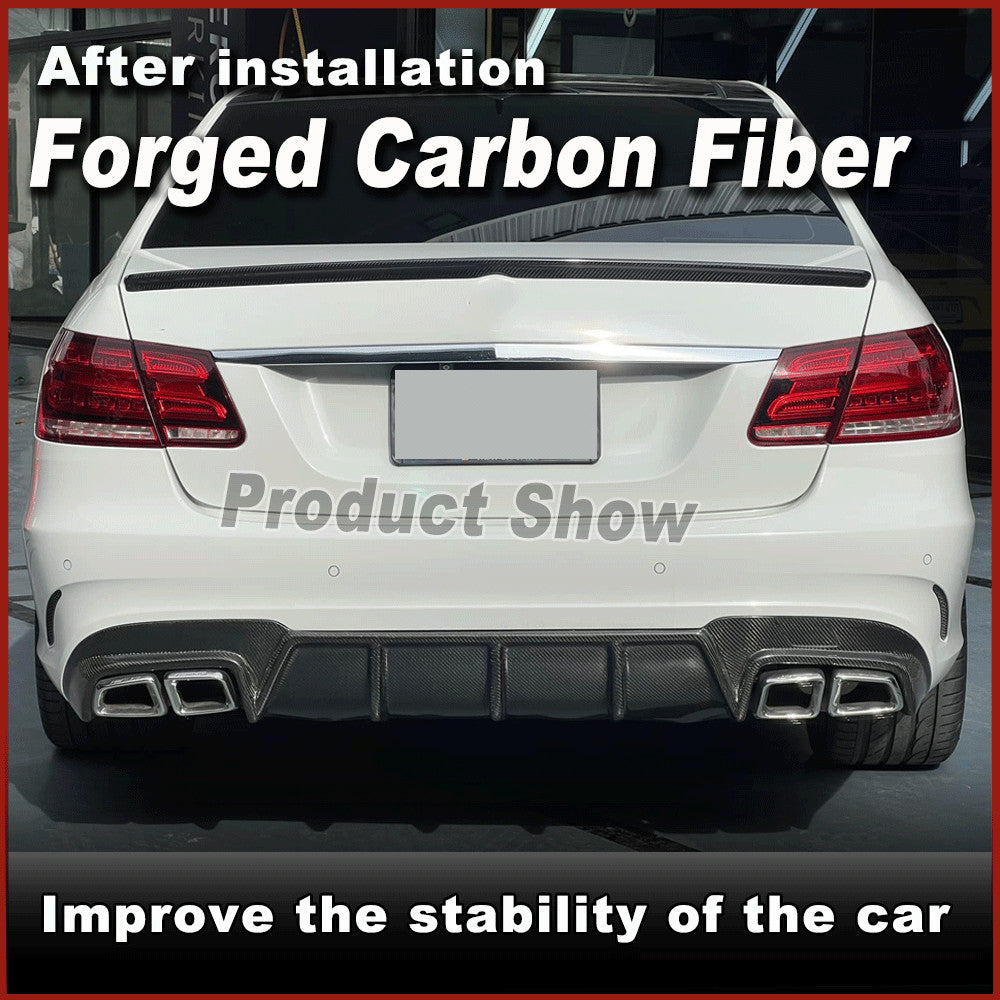 for Mercedes-Benz E Class W212 E63 AMG 2013-16 Forge Carbon Rear Bumper Diffuser