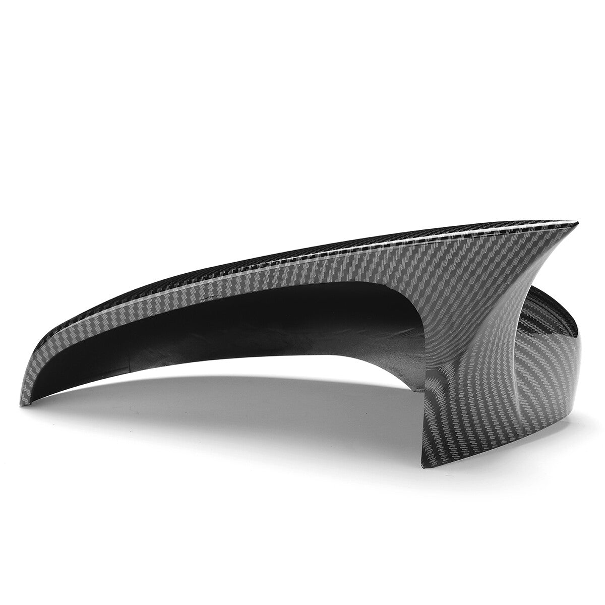 Carbon fiber additional mirror caps are suitable for Volkswagen for Golf MK7, MK7.5, GTI, and GTD models. (14-19-)
