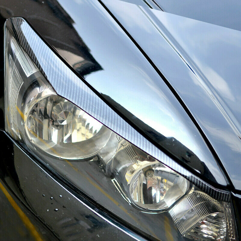for Honda Accord 2008-2012 Carbon Look Headlight Front Lamp Eyelid Cover Trims
