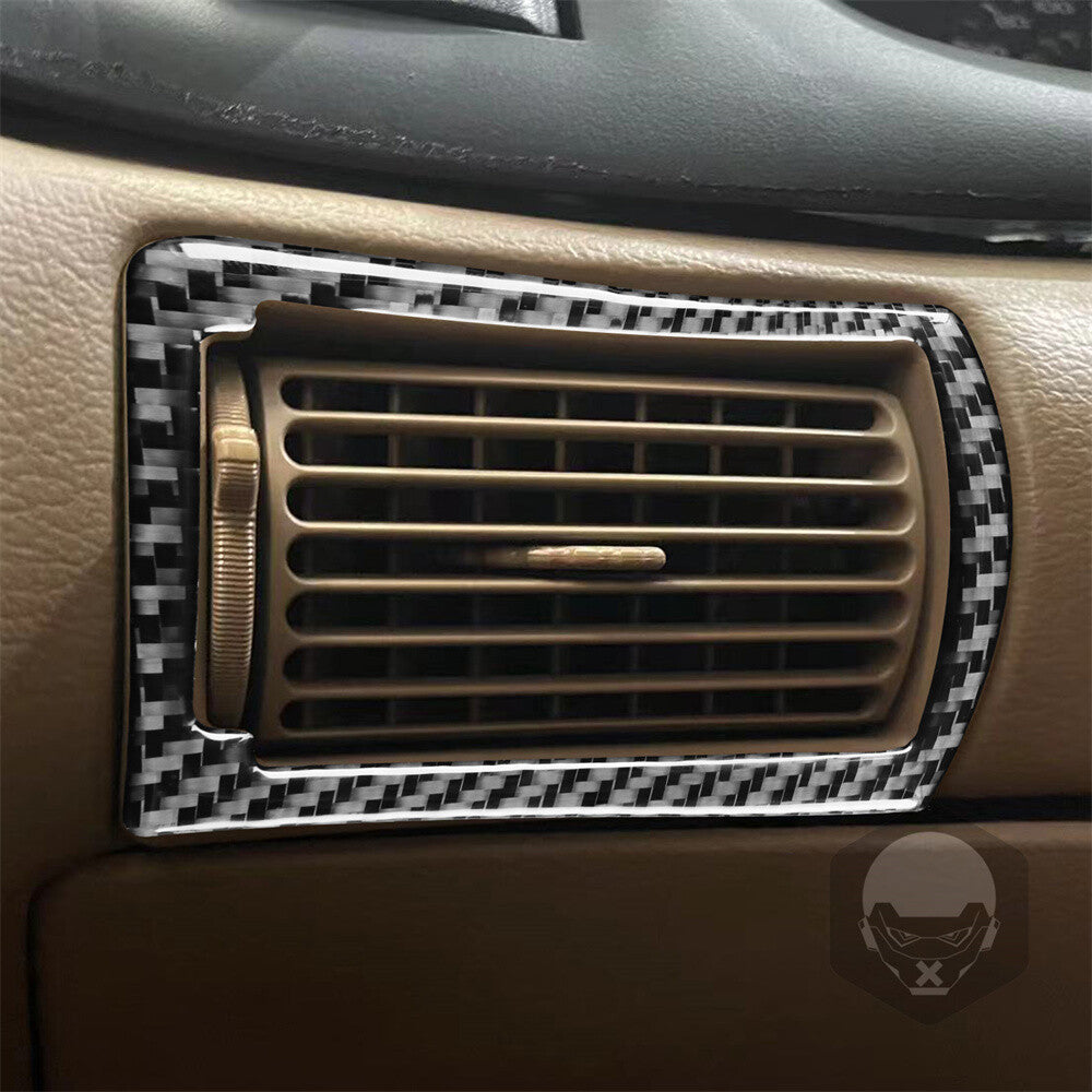 2¡Á Soft Carbon Fiber Inner Side Air Vent Outlet Cover for Ford for Mustang 1996-2003