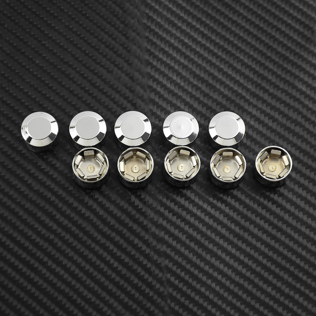 10pcs Schrauben Abdeckungen 9mm Inner Hole Bolt Cover Cap Fit for Harley Chrome