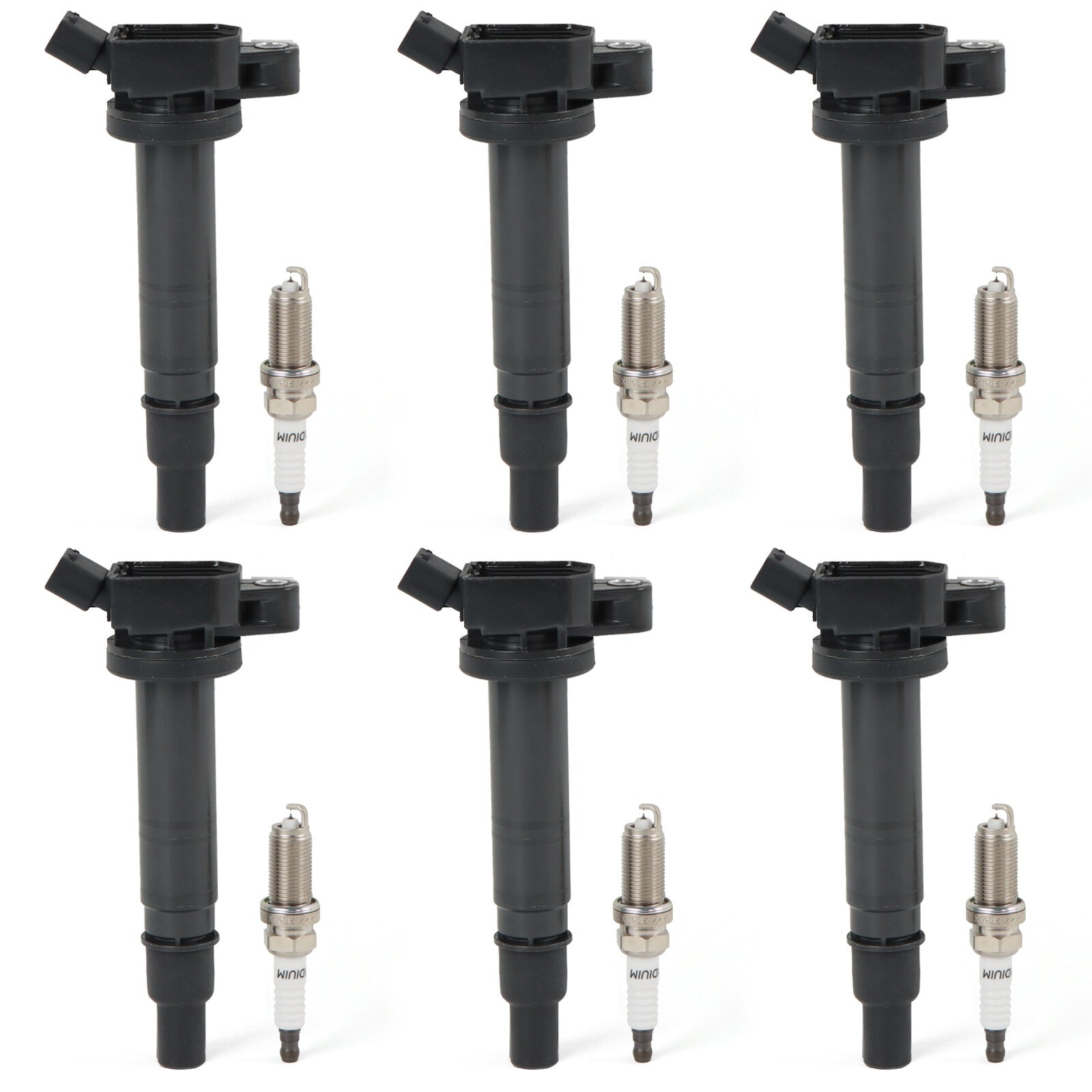6Pcs Ignition Coil  Spark Plug UF495 for Toyota 4Runner Tacoma Tundra 4.0L V6