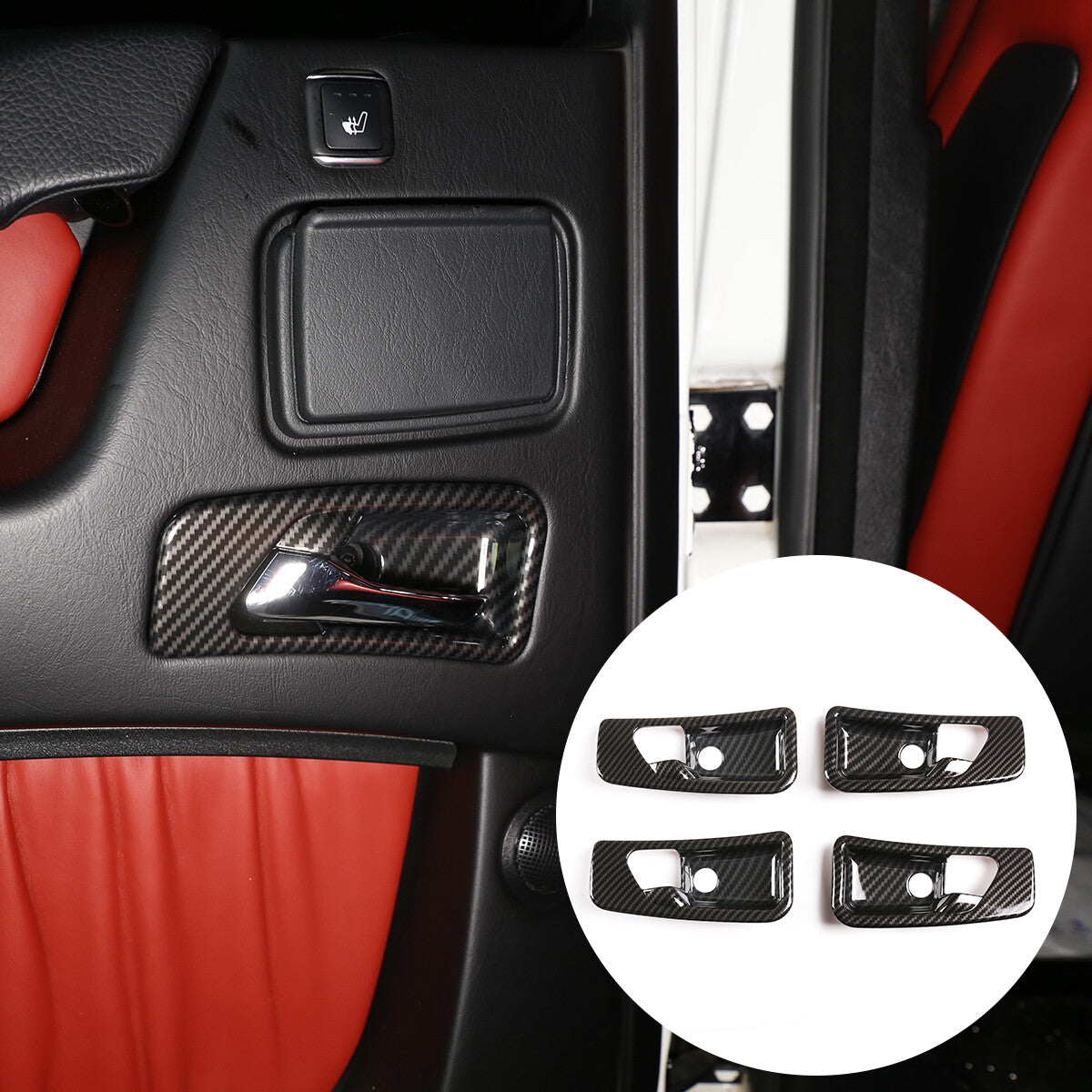 Carbon fiber taillight decals for Corvette C7 2014-2019
