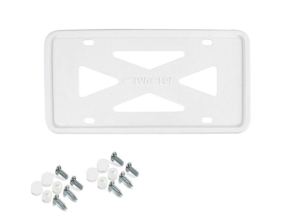Car license plate frame cover cap, trunk white silicone, suitable for Hyundai