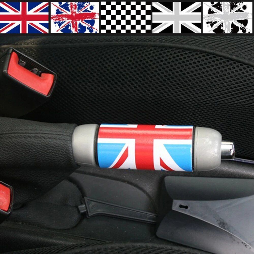 for Mini Cooper Car Handbrake Sticker Union Jack JCW Parking Brake Lever Trim