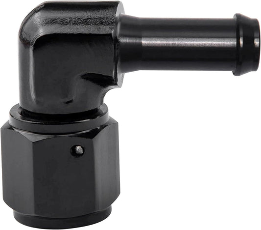 90-degree -6 AN female head rotates to 5/16 inch lever connector adapter