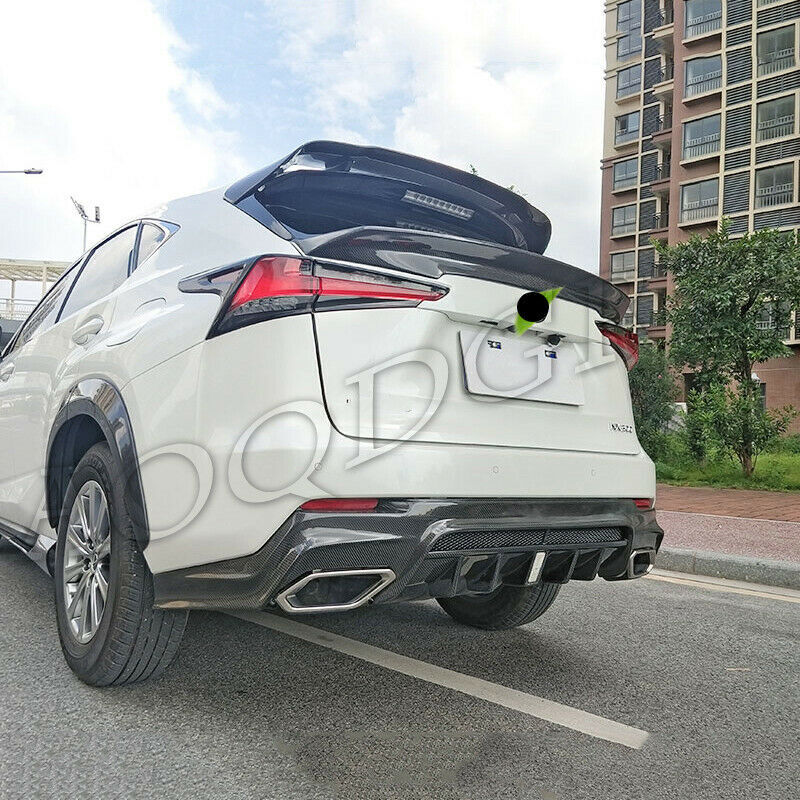 Carbon Fiber Trunk Spoiler Middle Wing Lip for LEXUS NX200T 300H 300 2015-2017