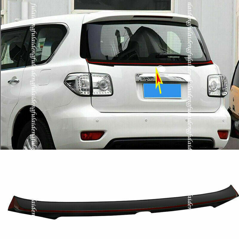 for Nissan Armada Patrol Y62 2013-19 Rear Trunk Spoiler Tailgate Middle Wing Lip