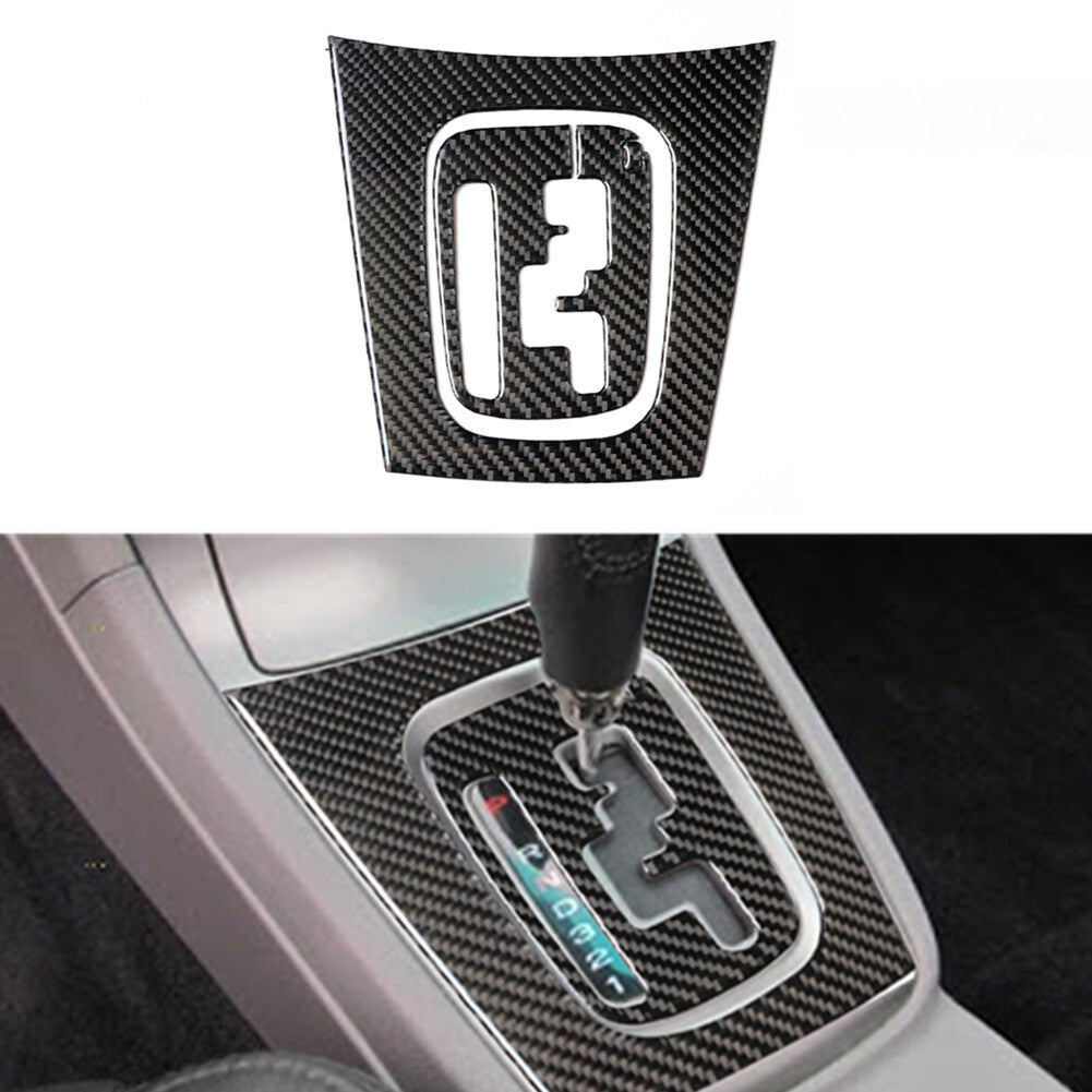 Carbon Fiber Gear Shift Panel Decorative Trim Cover for Subaru Forester 2005-08