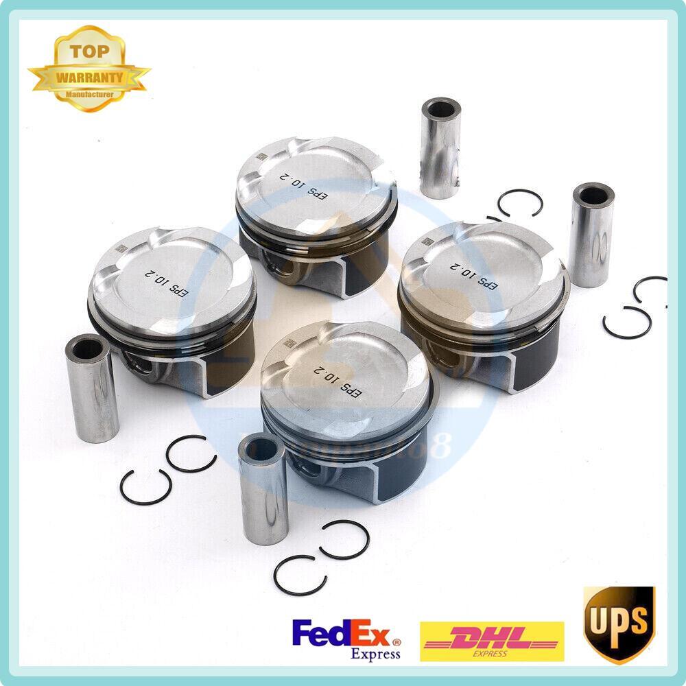 4x Pistons/Rings Kit CR 10.2:1 2.0 for BMW 330i 430i F30 F32 F56 G20 B46 B48