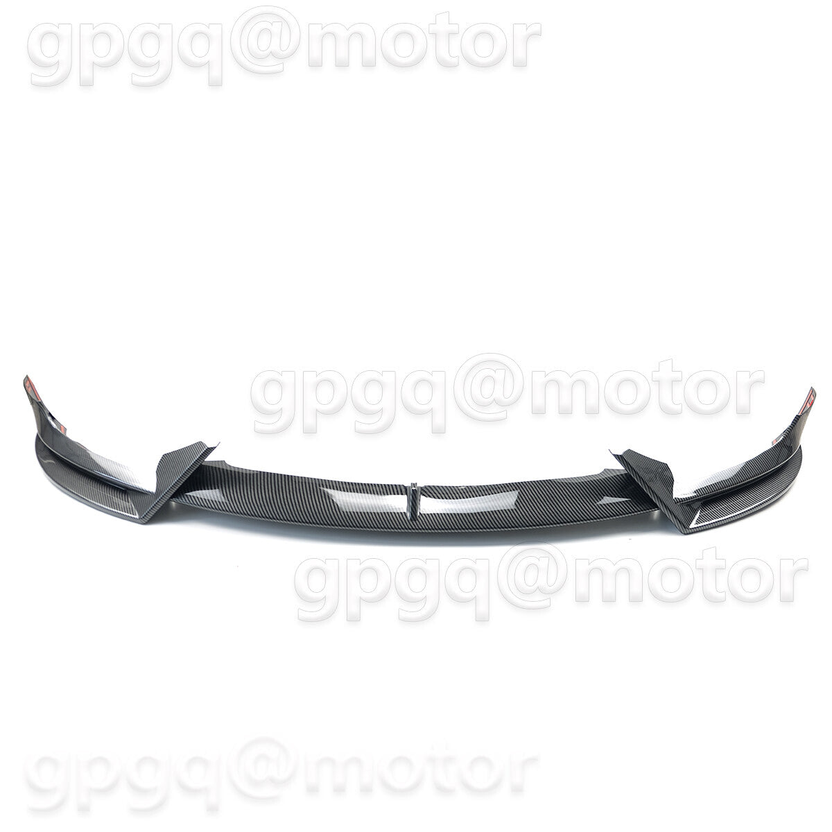 V Style Carbon Fiber Front Bumper Lip Splitter Spoiler for Tesla Model 3 17-2023