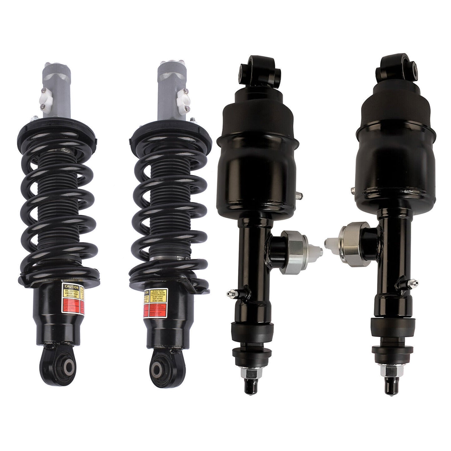 4pcs Front Rear Shock Struts Assys w/EDC for BMW E38 740i 740iL 750iL 1995-2001