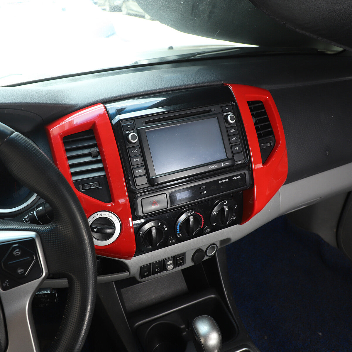 Red steering wheel cover for Toyota Tacoma 2016-2020 Tundra 4Runner 10-19 (USA)