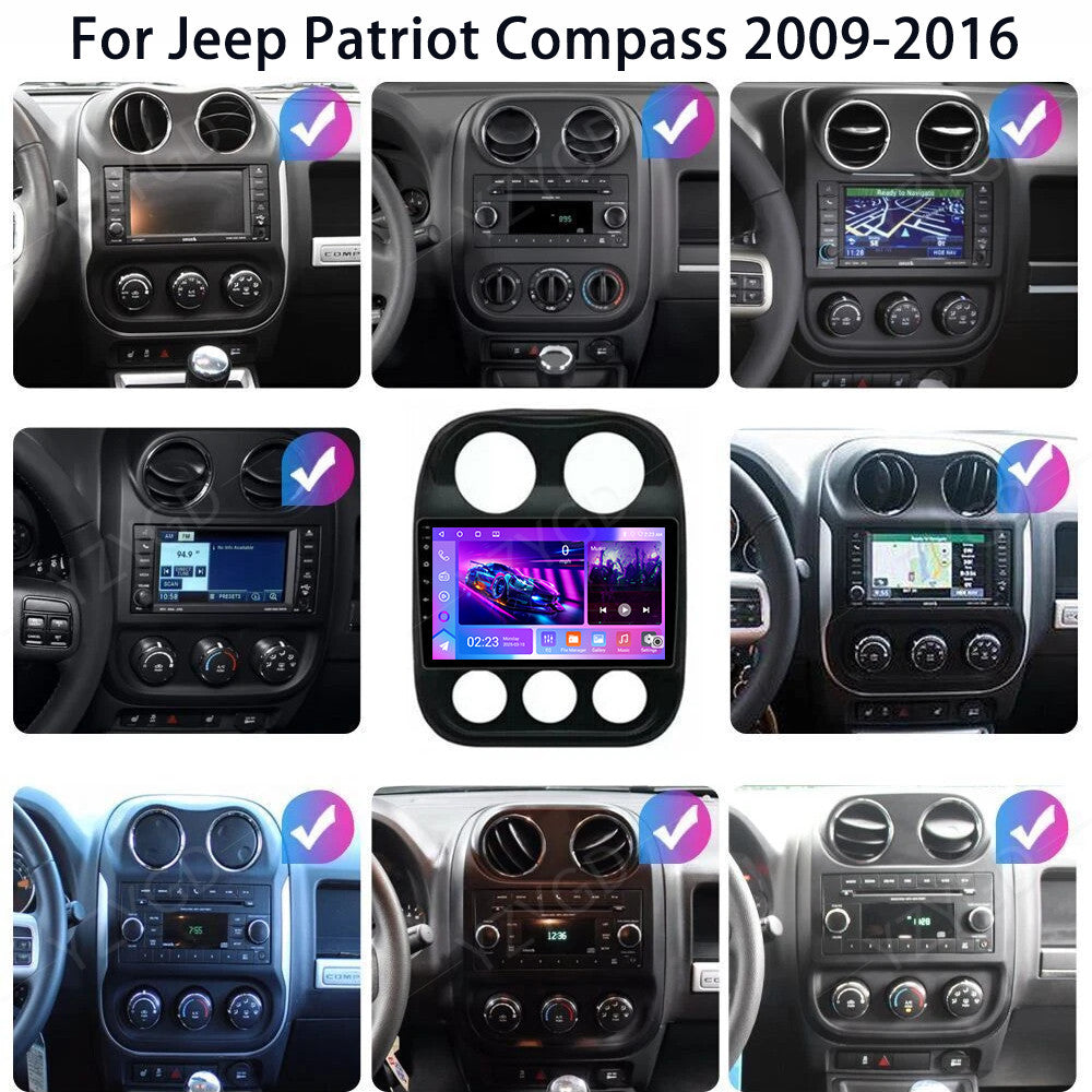 for Jeep Patriot Compass 2011-2017 Stereo Android Carplay Car Radio GPS Navi BT