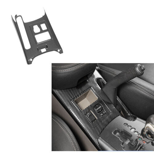 Carbon Fiber ABS Inner Handlrake Panel Trim Cover for Toyota RAV4 2006-2012