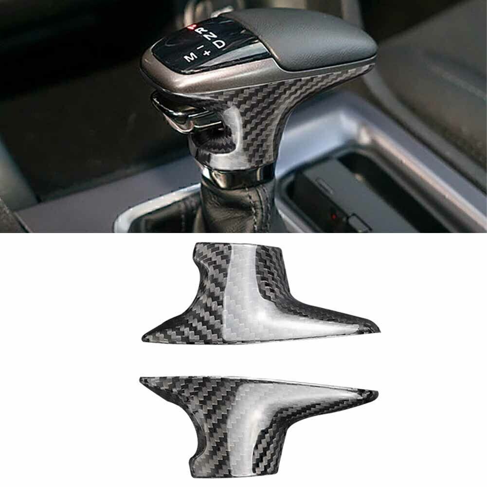 Carbon Fiber Gear Shift Knob Cover Sticker Trim Fit for Challenger Charger 2015-2020