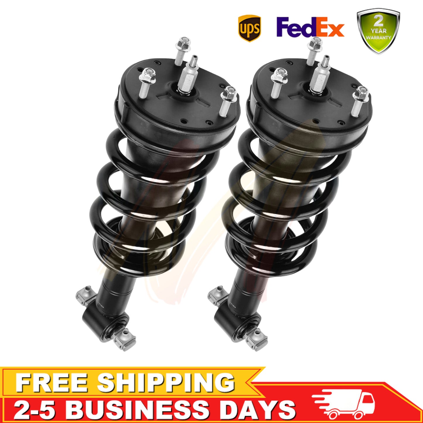A pair of rear L+R shock absorber strut assemblies for the for Lincoln MKZ 13-2020 Gas Electric