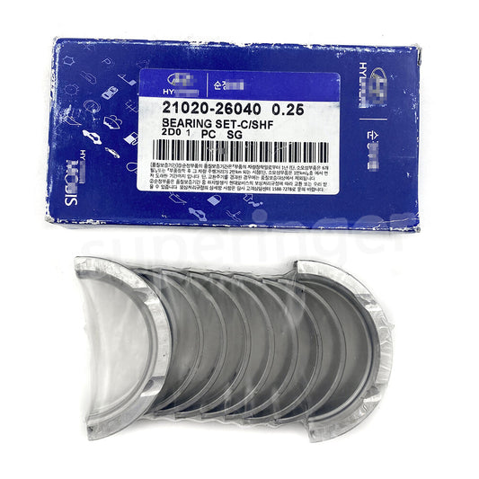 21020 - 26040 Engine Crankshaft Main Bearing Kit for 2010 for Hyundai for Kia Rio