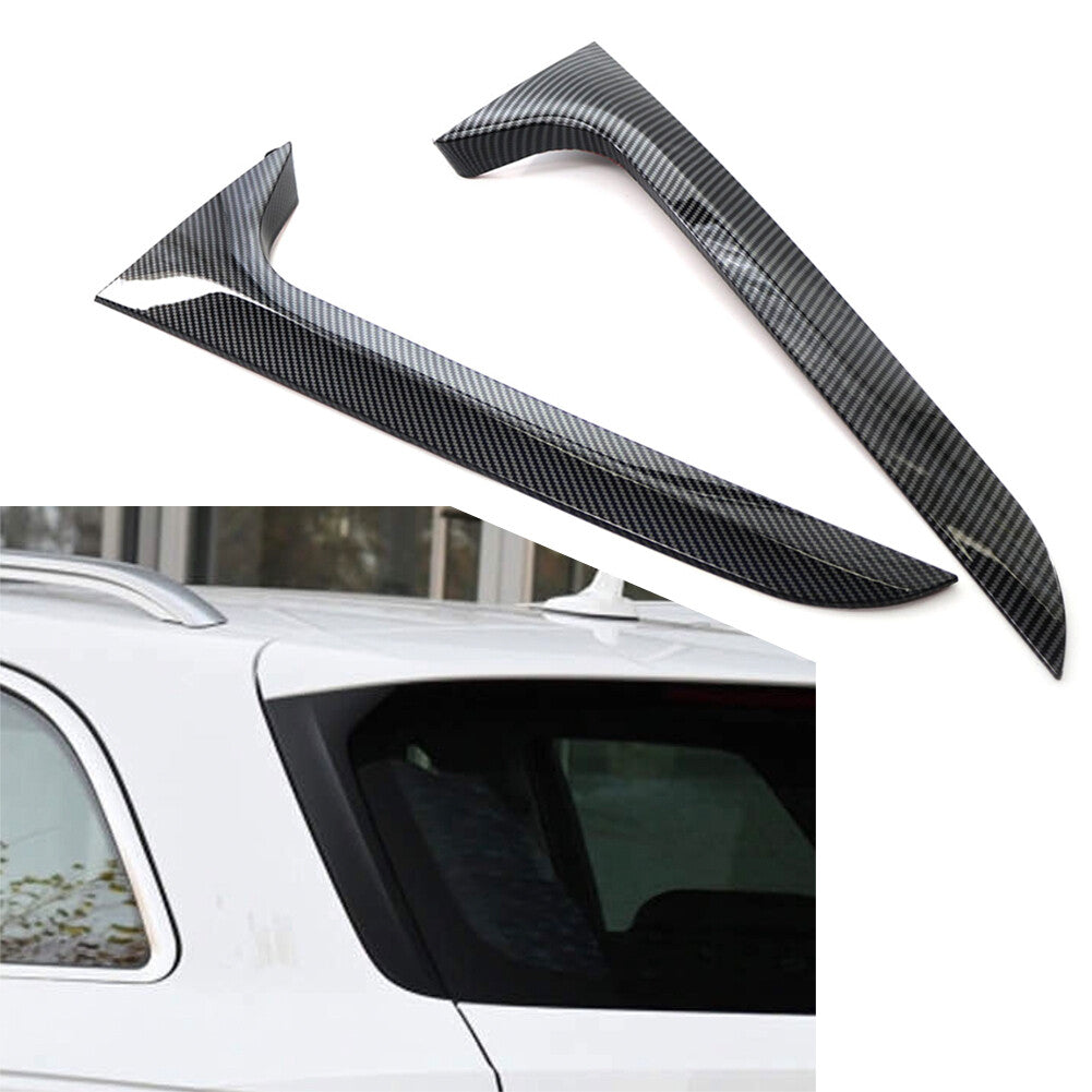 2x Rear Window Spoiler Canard Splitter Trim For A6 C7 Allroad TDI Quattro Avant