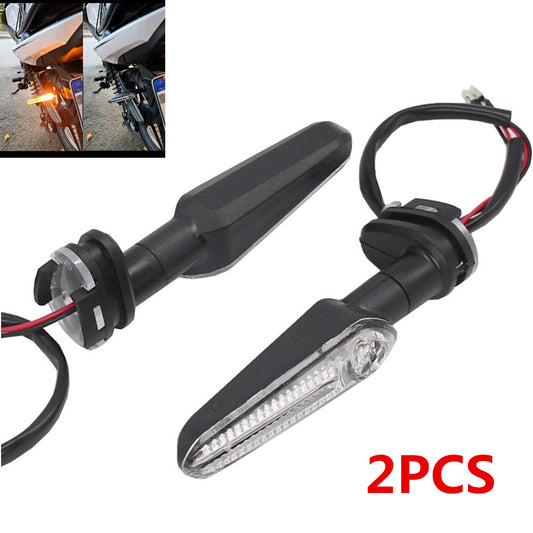 1 pair of 12-volt motorcycle/scooter turn signal indicator lights, amber color