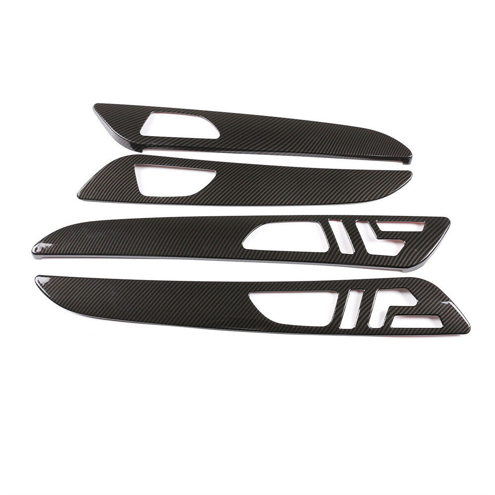 for Benz GL GLE GLS ML W166 2013-19 Interior Door Panel Cover ABS Carbon Fiber¡Á4
